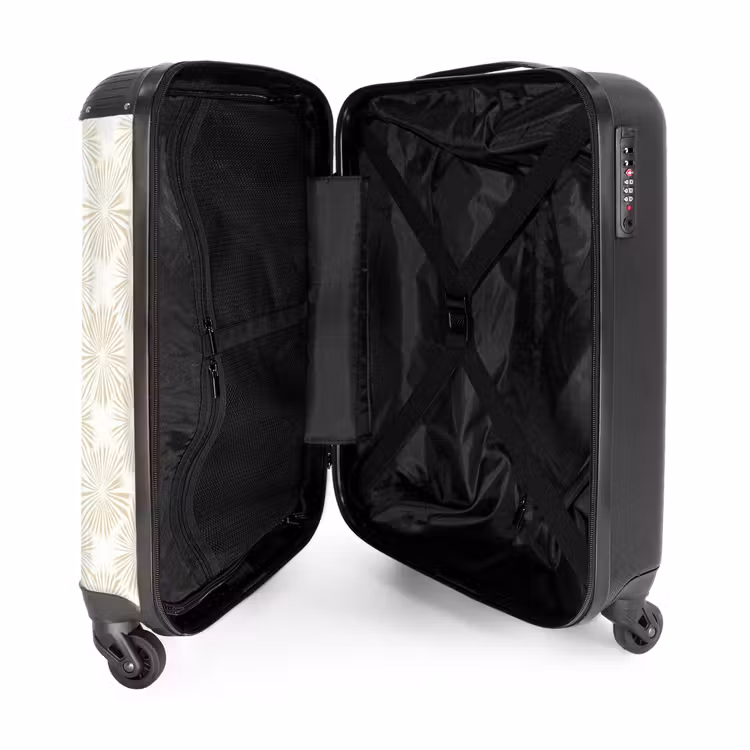 Suitcase - Abstract - Motif - Beige — 5