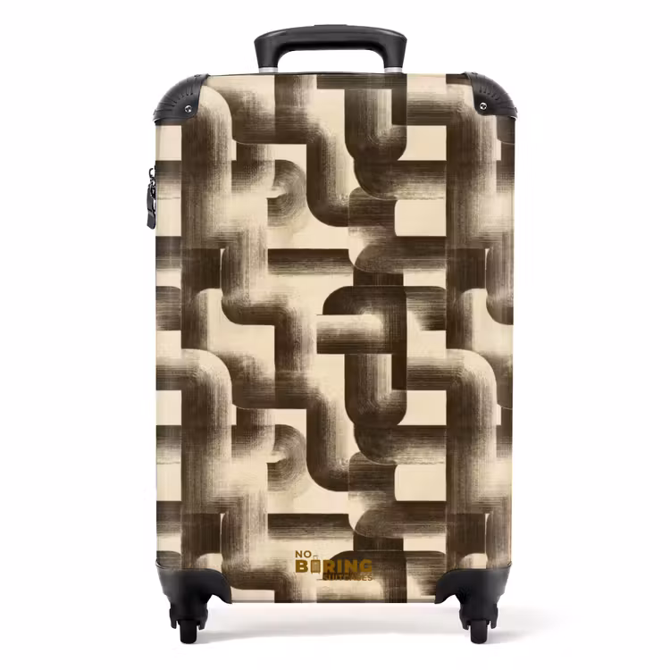 Suitcase - Abstract - Retro - Black — 1