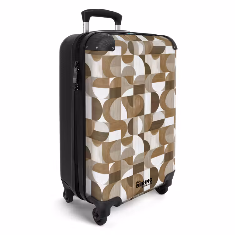 Suitcase - Abstract - Retro - Brown — 2