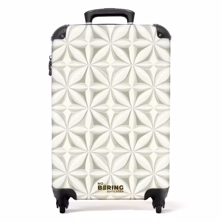 Suitcase - Abstract - Texture - Gray - White — 1