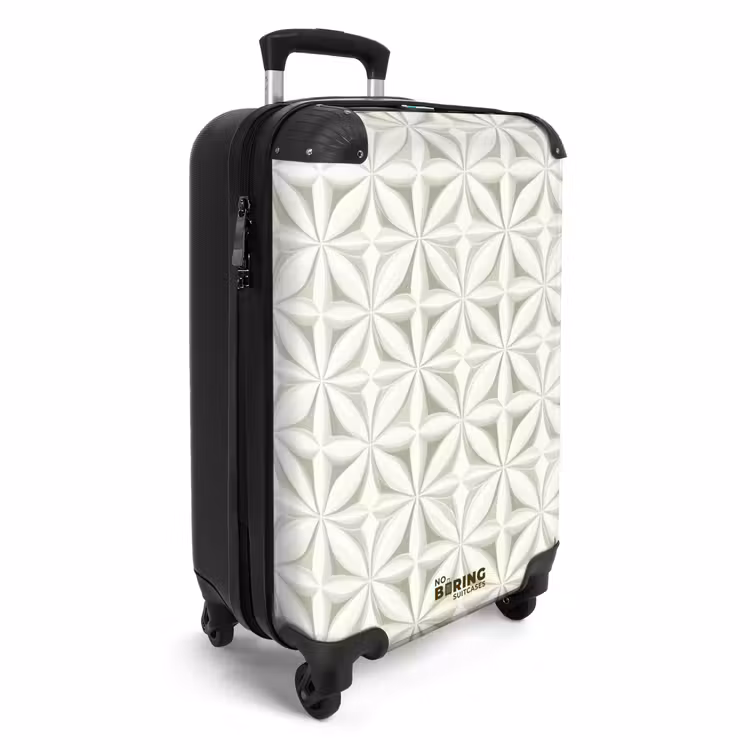 Suitcase - Abstract - Texture - Gray - White — 2