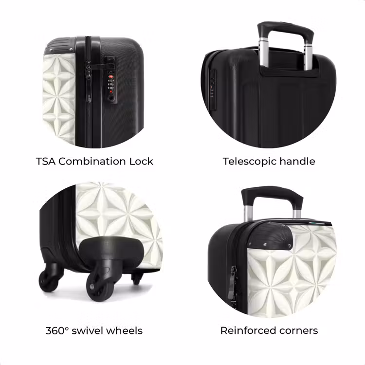 Suitcase - Abstract - Texture - Gray - White — 8