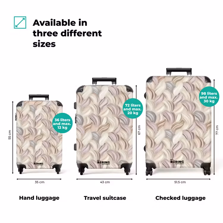 Suitcase - Abstract - Wavy - Pastel — 3
