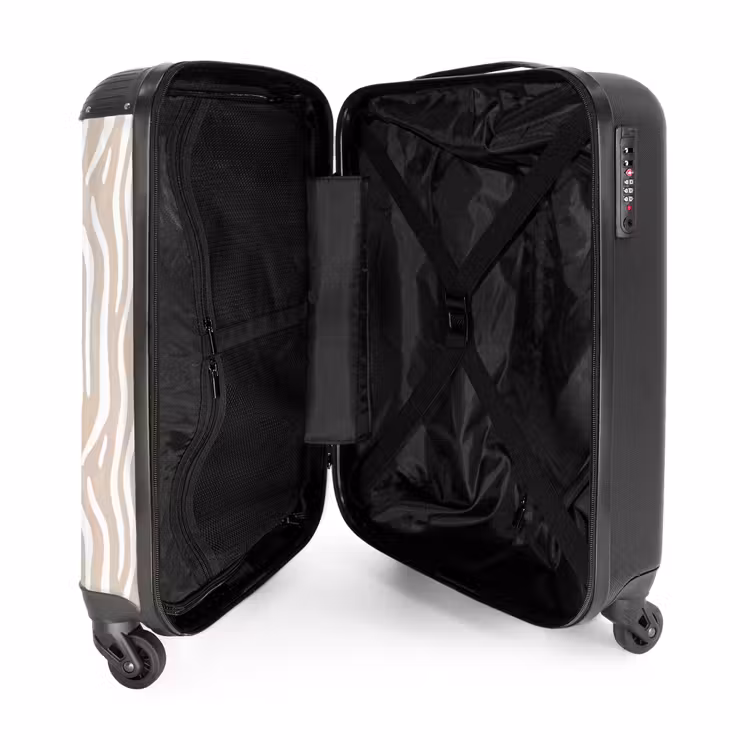 Suitcase - Abstract - Zebra - Beige — 5