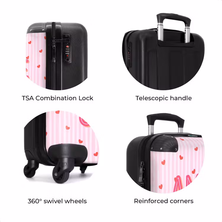 Suitcase - Amore vita sole - Pink - Hearts — 8