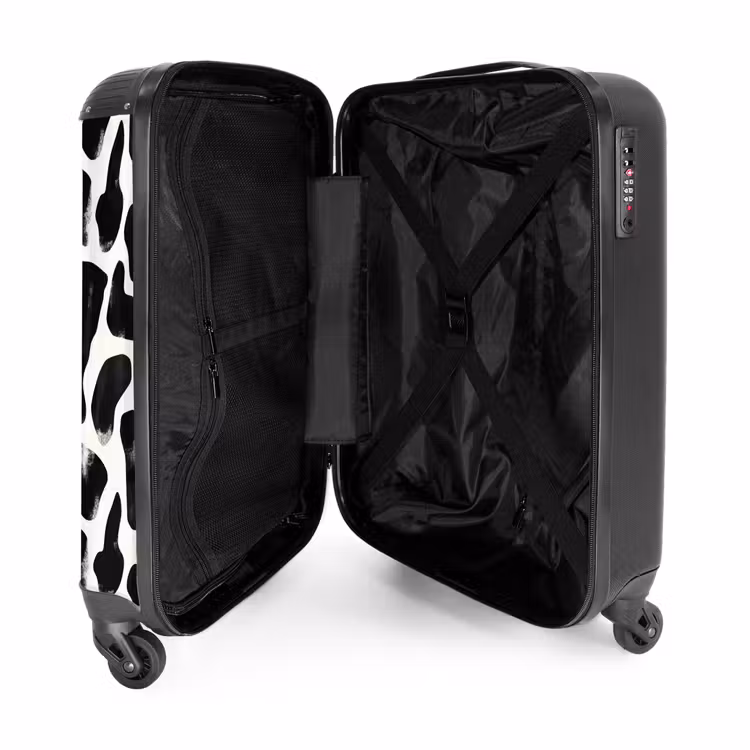 Suitcase - Animal pattern - Spots - Black - White — 5