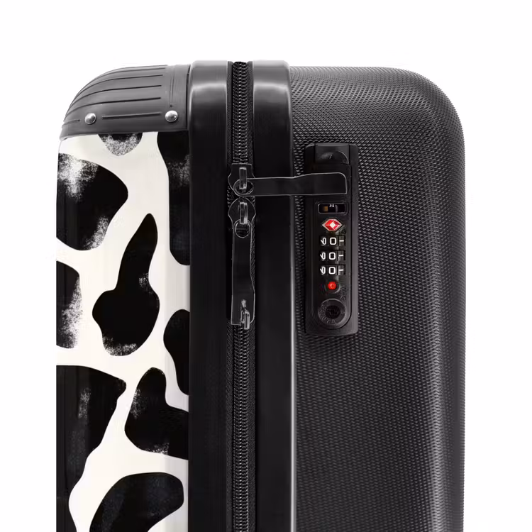 Suitcase - Animal pattern - Spots - Black - White — 6