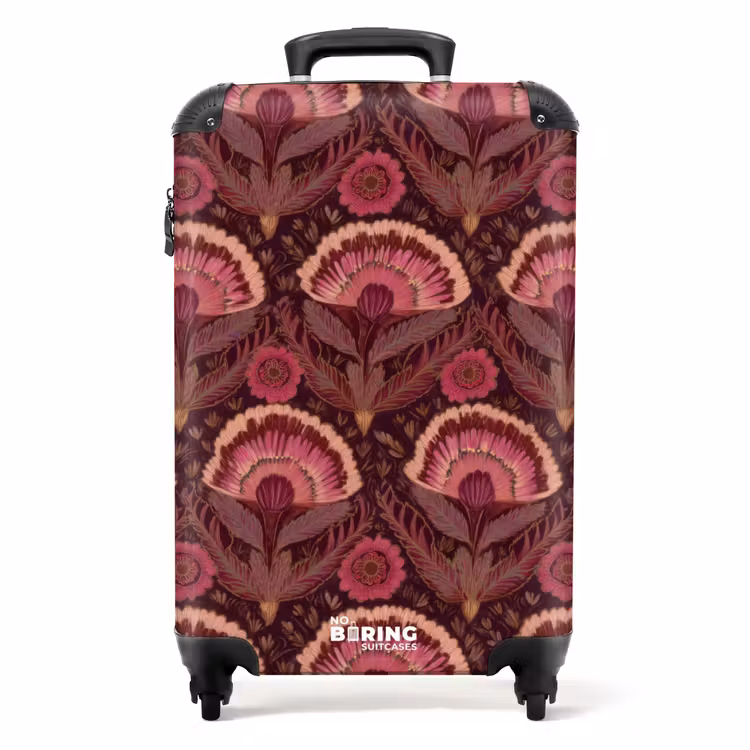 Suitcase - Antiques - Flowers - Colorful — 1