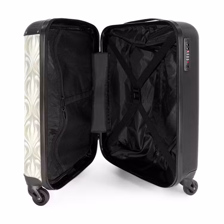 Suitcase - Baroque - Pattern - Beige — 5