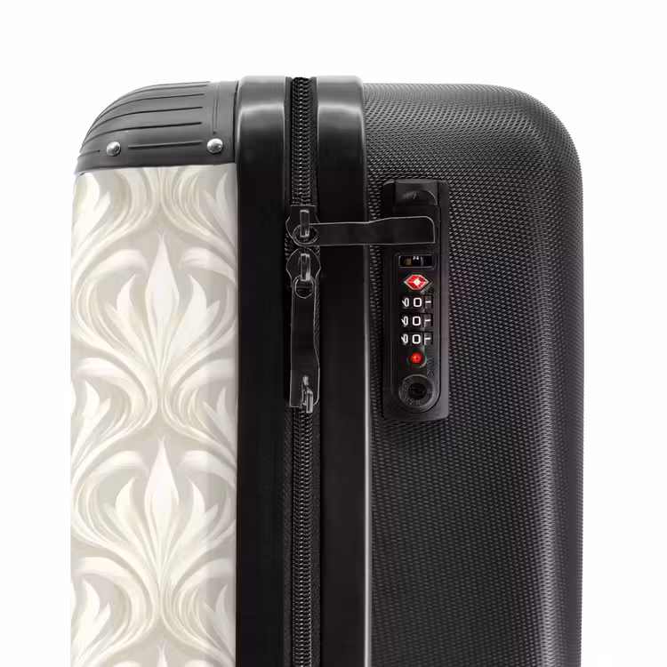 Suitcase - Baroque - Pattern - Beige — 6