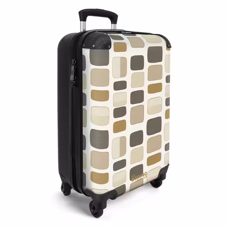 Suitcase - Blocks - Vintage - Gray — 2