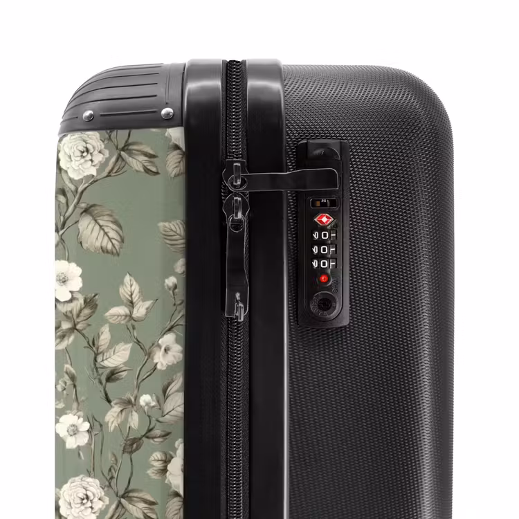 Suitcase - Botanical - Birds - Green — 6