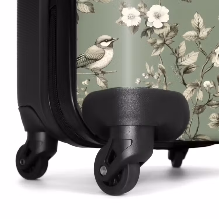 Suitcase - Botanical - Birds - Green — 7