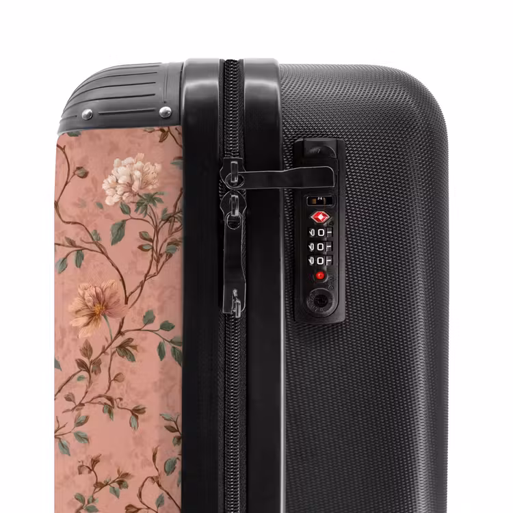 Suitcase - Botanical - Flowers - Pink — 6