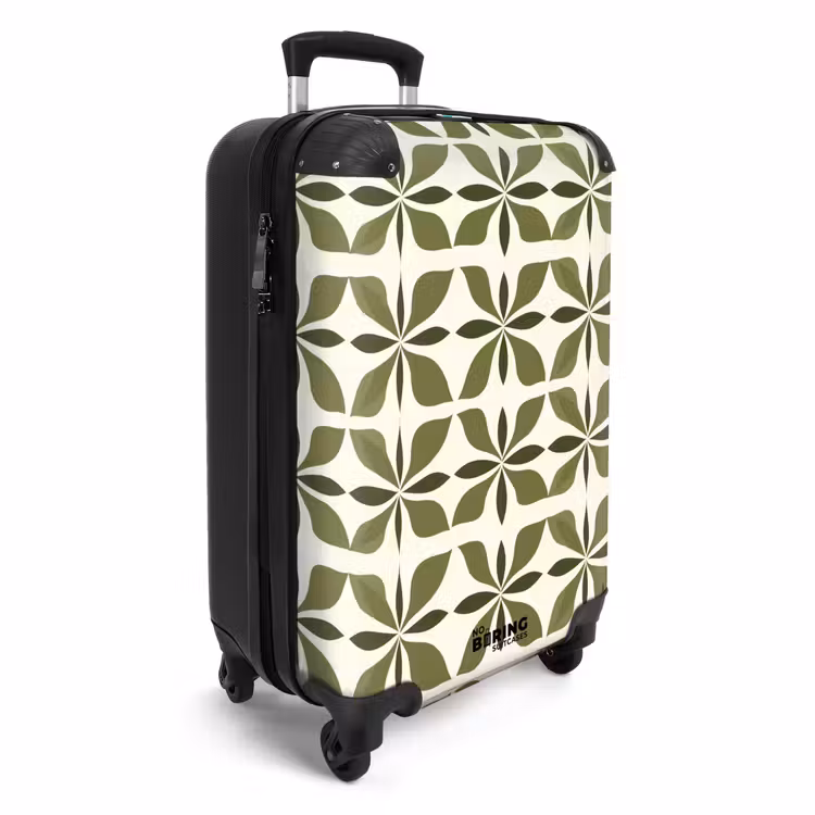 Suitcase - Botanical - Retro - Green — 2