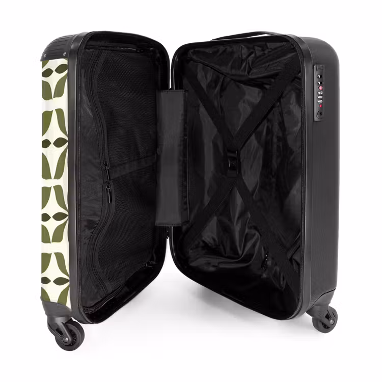 Suitcase - Botanical - Retro - Green — 5