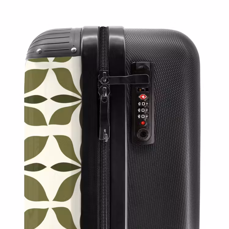 Suitcase - Botanical - Retro - Green — 6