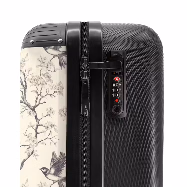 Suitcase - Branches - Birds - Beige — 6