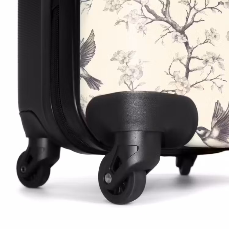 Suitcase - Branches - Birds - Beige — 7