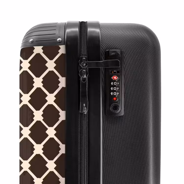 Suitcase - Brown - Checkered pattern - Geometric — 6