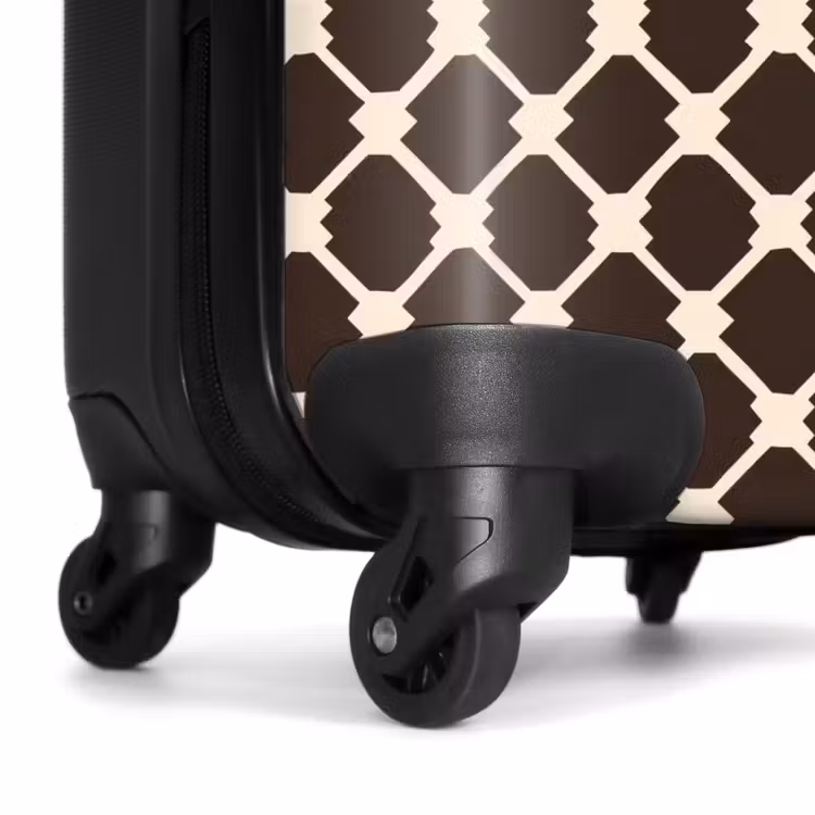 Suitcase - Brown - Checkered pattern - Geometric — 7