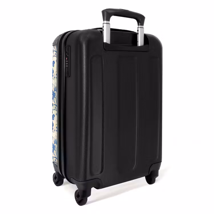 Suitcase - Butterflies - Flowers - Blue - Botanical — 4