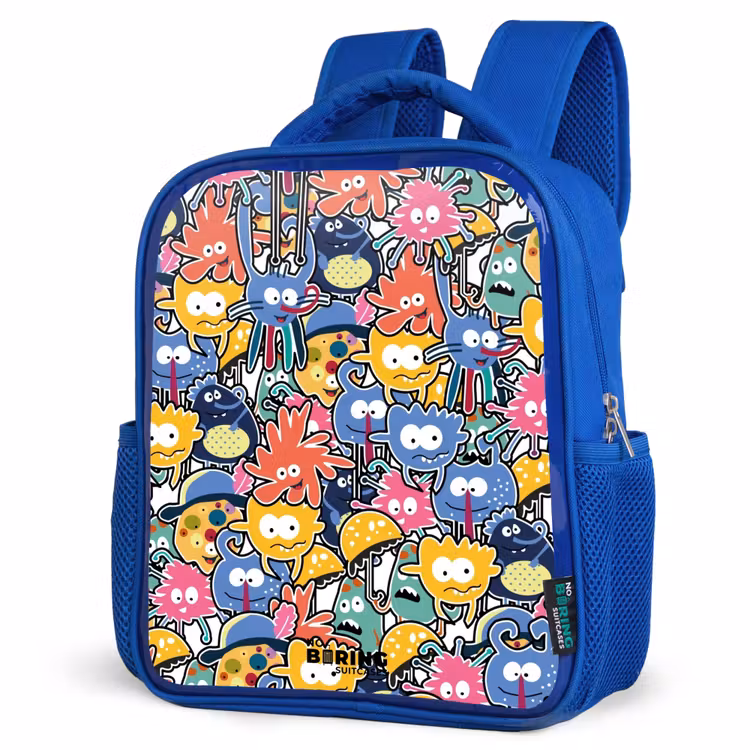 Kids backpack - Blue - Beasts with Big Eyes — 7