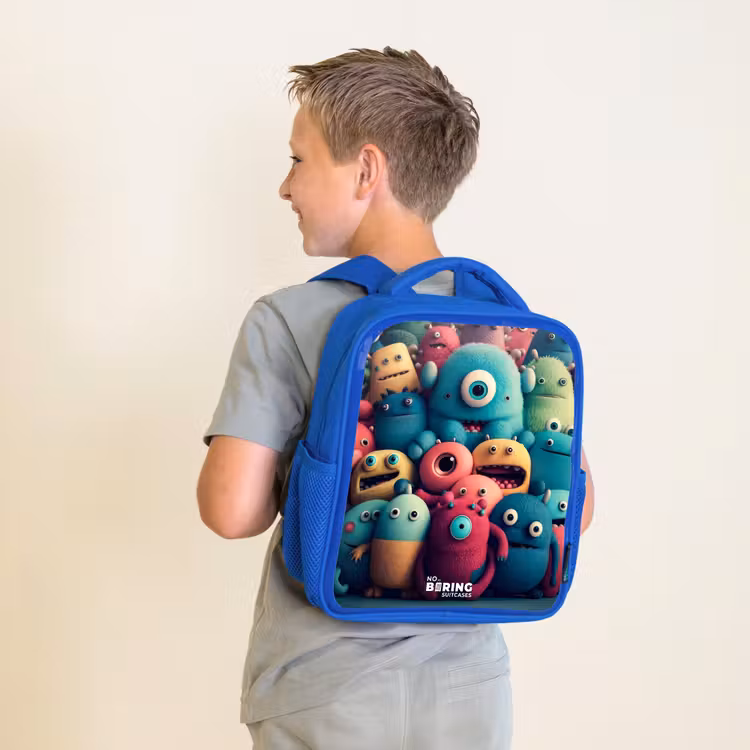 Kids backpack - Blue - Soft and convex samples — 2