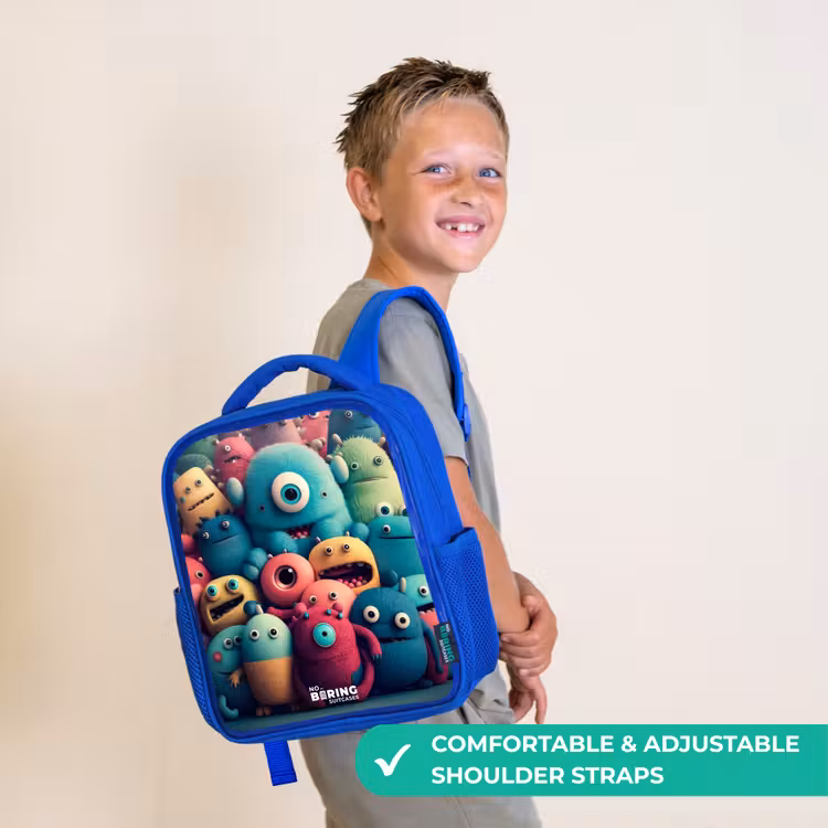 Kids backpack - Blue - Soft and convex samples — 4