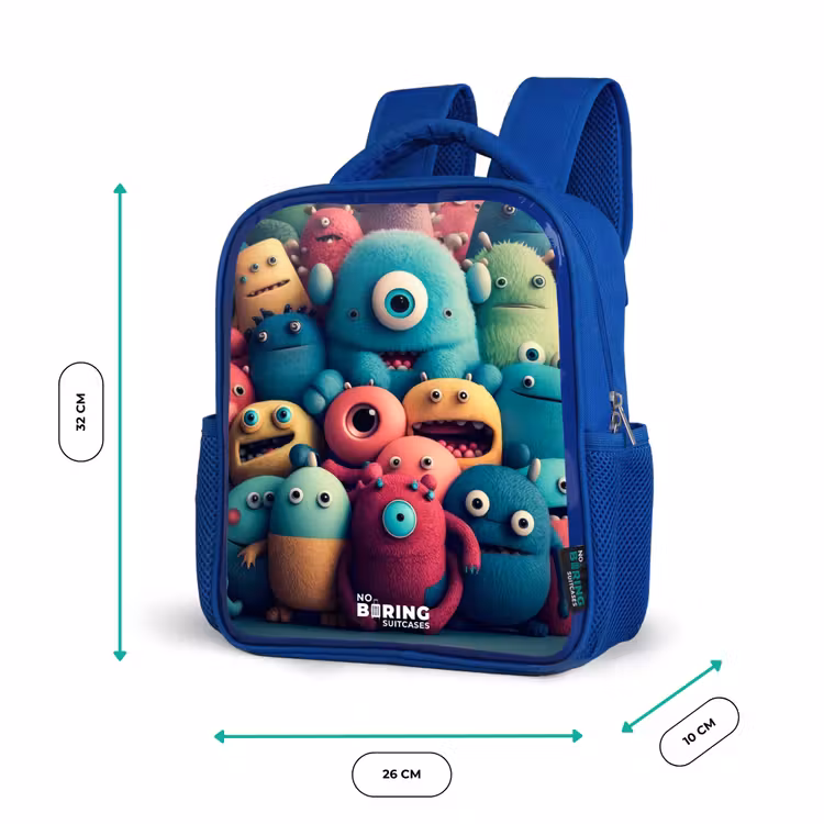 Kids backpack - Blue - Soft and convex samples — 6
