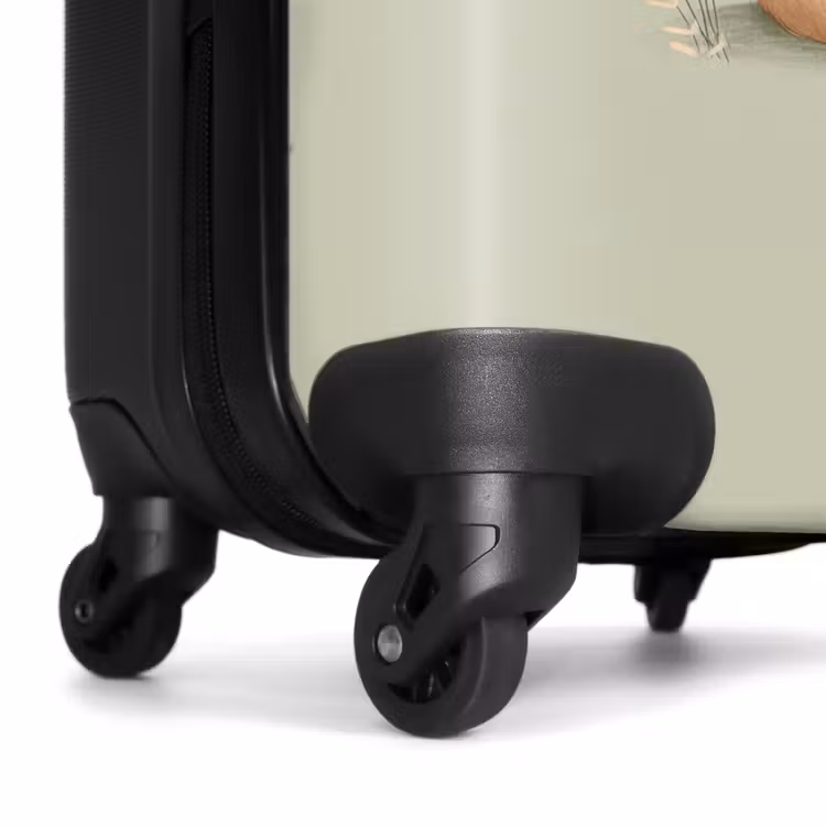 Suitcase - A brown bear with a book - Green — 6
