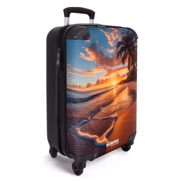 Suitcase - Beach at sunset — 2