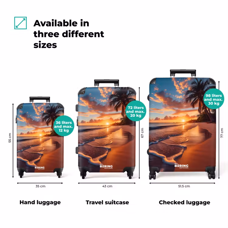 Suitcase - Beach at sunset — 3