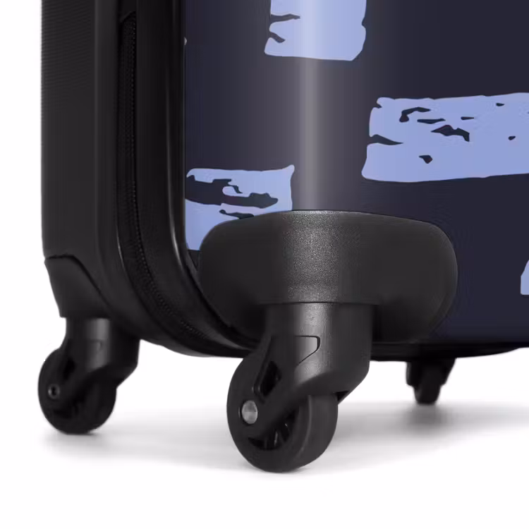 Suitcase - Blue blocks on dark blue background — 7