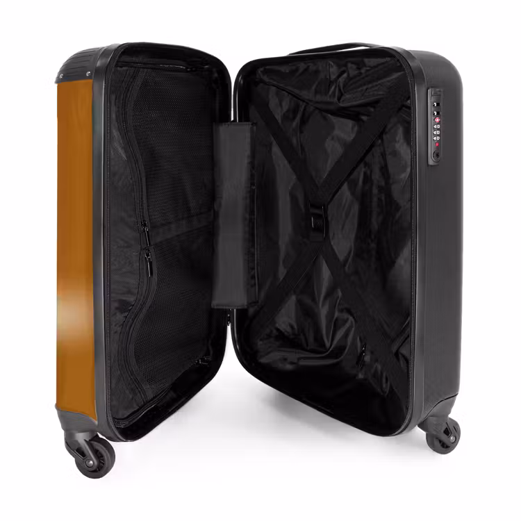 Suitcase - Blue car with yellow flames — 4