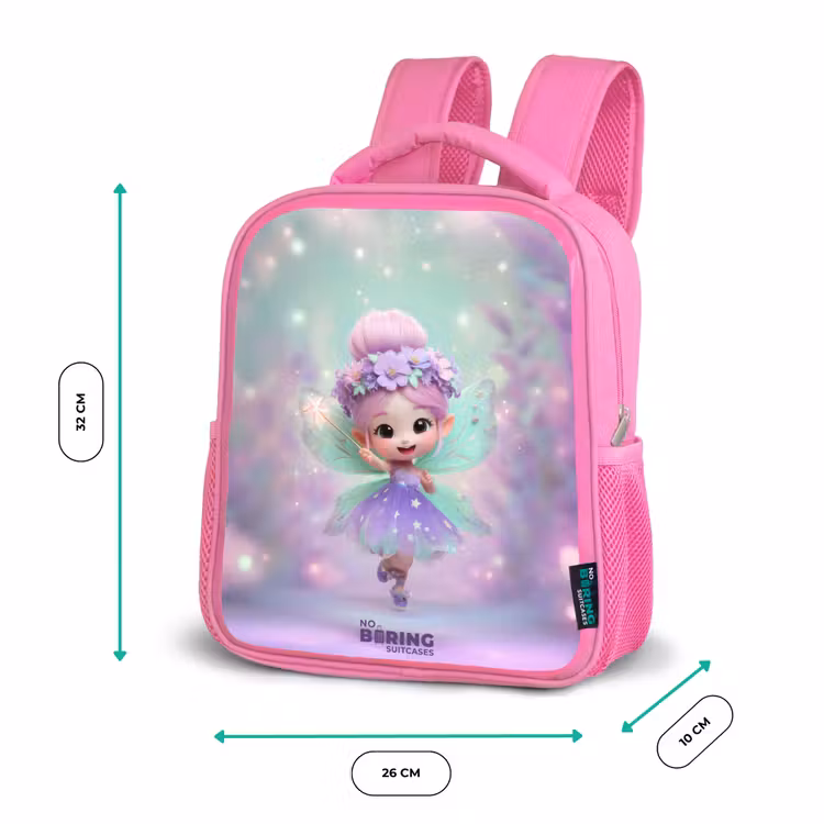 Kids backpack with name - Pink - Elf - Magic — 3