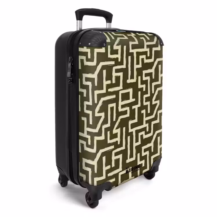 Suitcase - Abstract - Lines - Green — 2