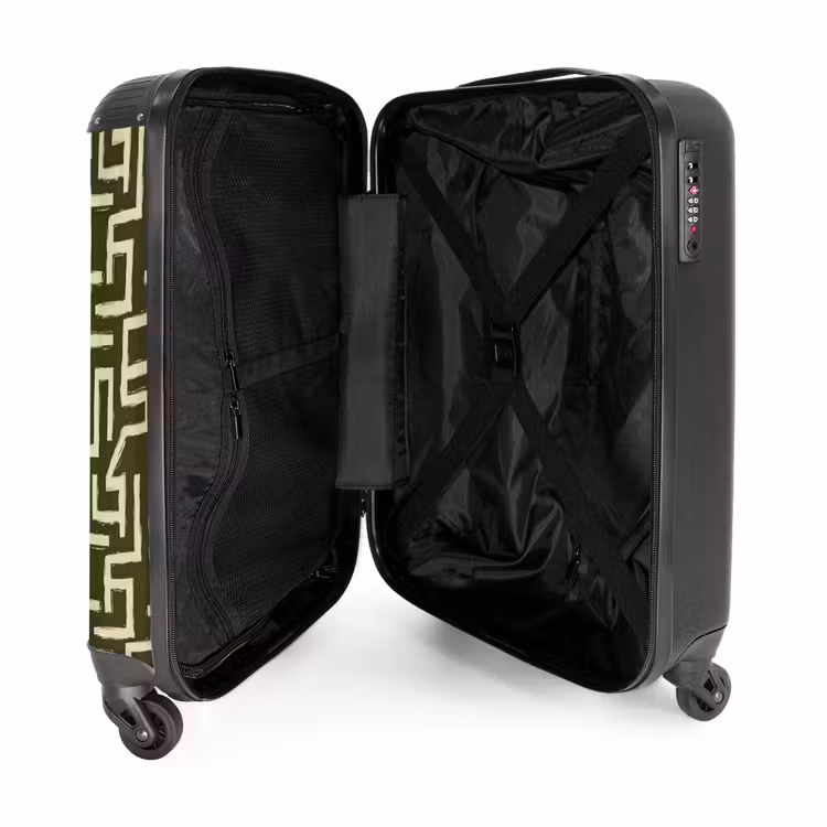 Suitcase - Abstract - Lines - Green — 5