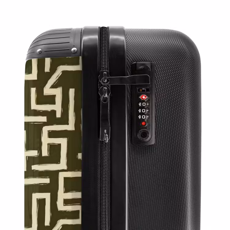 Suitcase - Abstract - Lines - Green — 6
