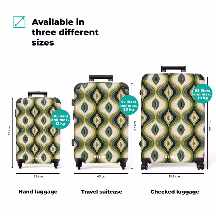 Suitcase - Abstract - Rhythmic - Green — 3