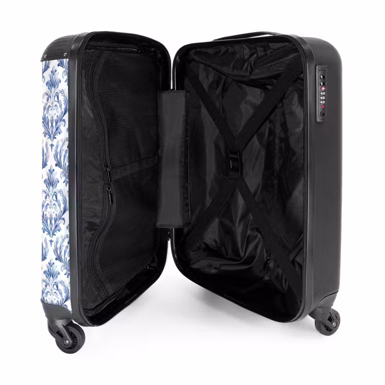 Suitcase - Baroque pattern blue — 5