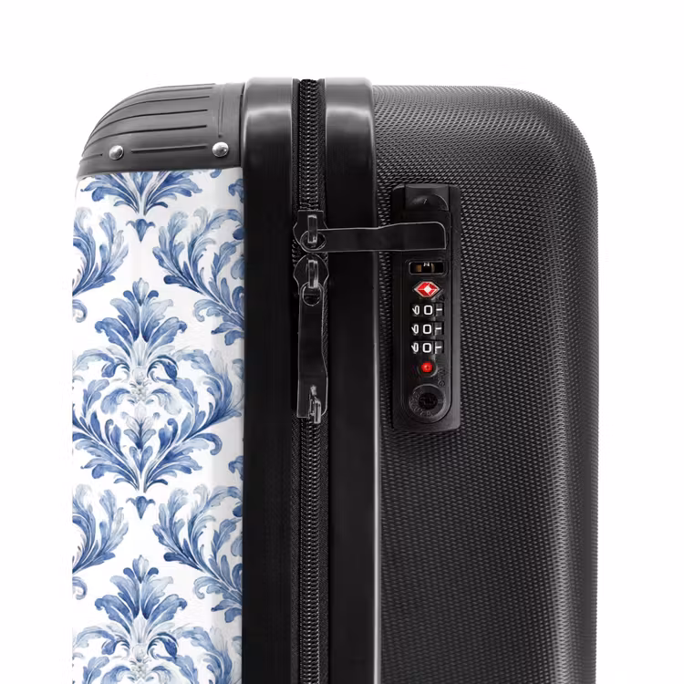 Suitcase - Baroque pattern blue — 6