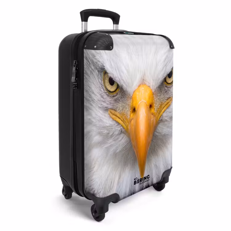 Suitcase - American - Bald Eagle - Portrait - Yellow — 2