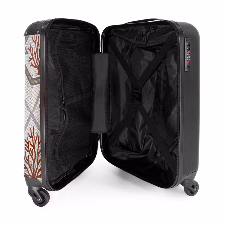 Suitcase - Animal - Mosaic - Sea - Classic - Brown — 5