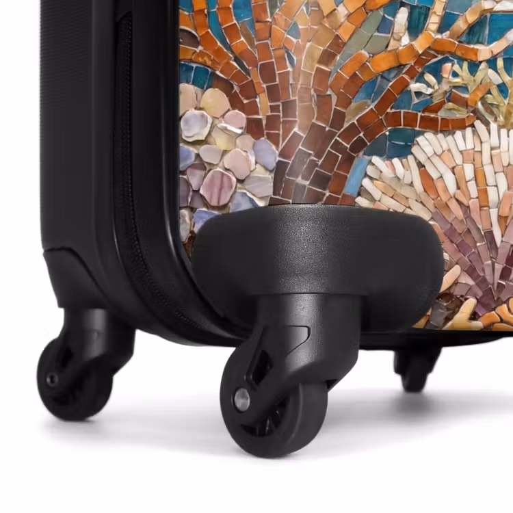 Suitcase - Animals - Mosaic - Ocean - Coral - Blue — 7