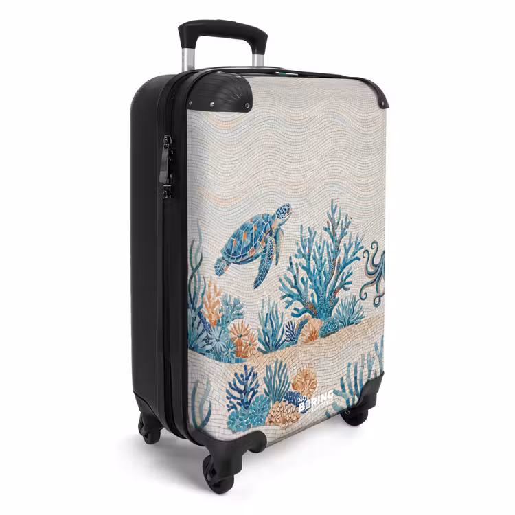 Suitcase - Animals - Underwater - Nature - Mosaic - Blue — 2