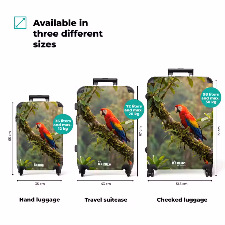 Suitcase - Ara - Jungle - Red — 3