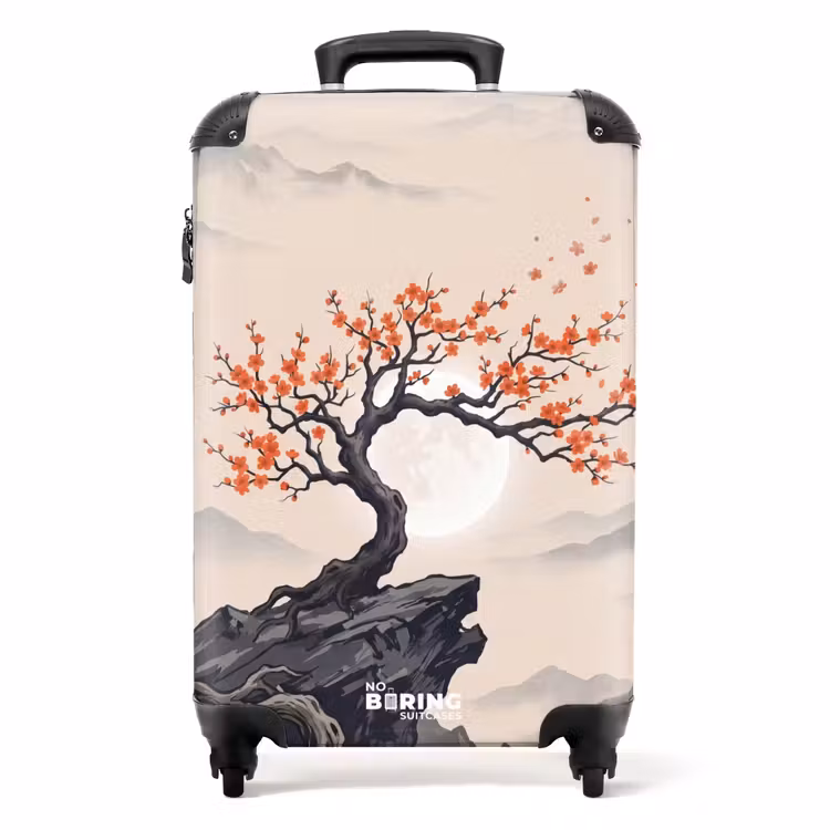 Suitcase - Asian - Blossom - Red — 1