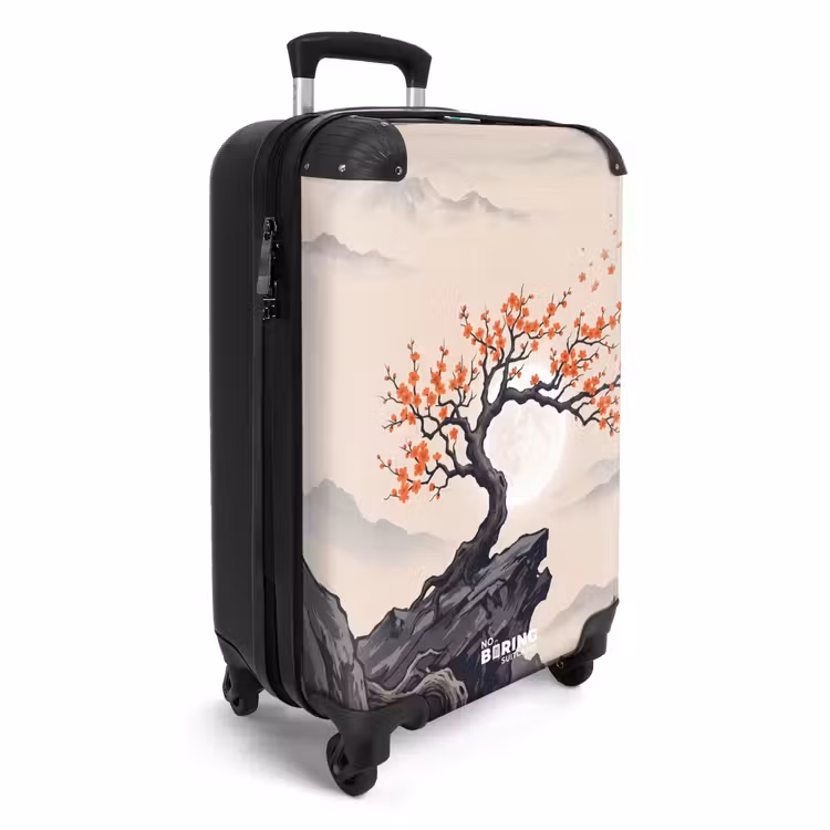 Suitcase - Asian - Blossom - Red — 2