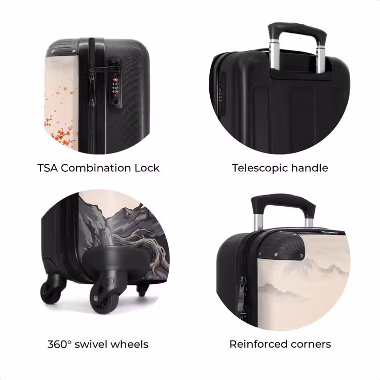 Suitcase - Asian - Blossom - Red — 8